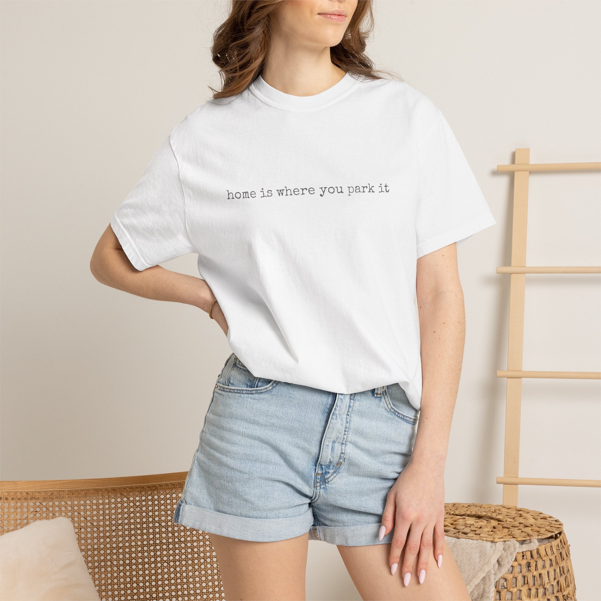 Home Is Where You Park It Van Life T-shirt | Minimal Camper Tee