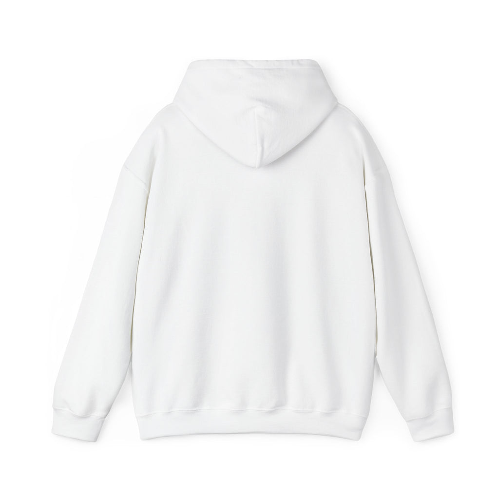 Custom Front Small Left Image Hoodie — Personalized White Pullover Hooded Sweatshirt