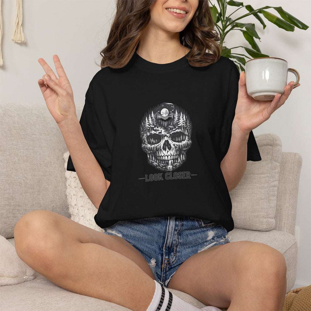 Skull Forest 'Look Closer' Graphic T-Shirt