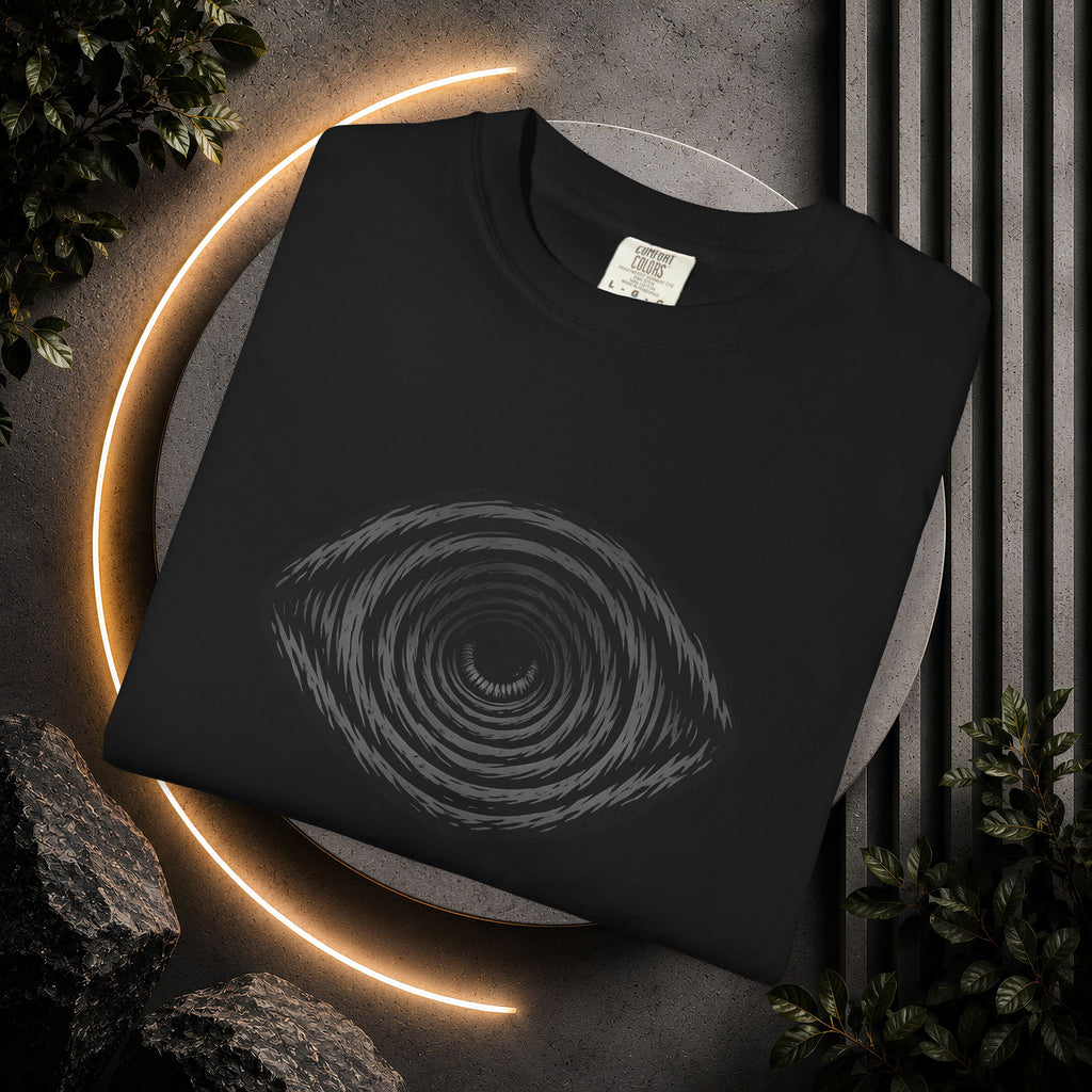 Tree Ring Eye Graphic T-Shirt — Nature-Inspired Minimalist Tee