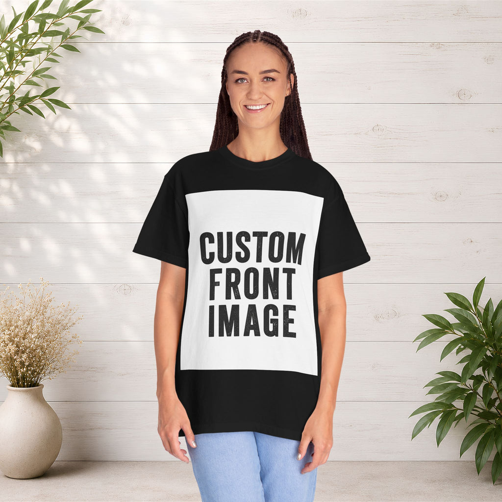 Custom Image Front T-Shirt - Add Your Own Image