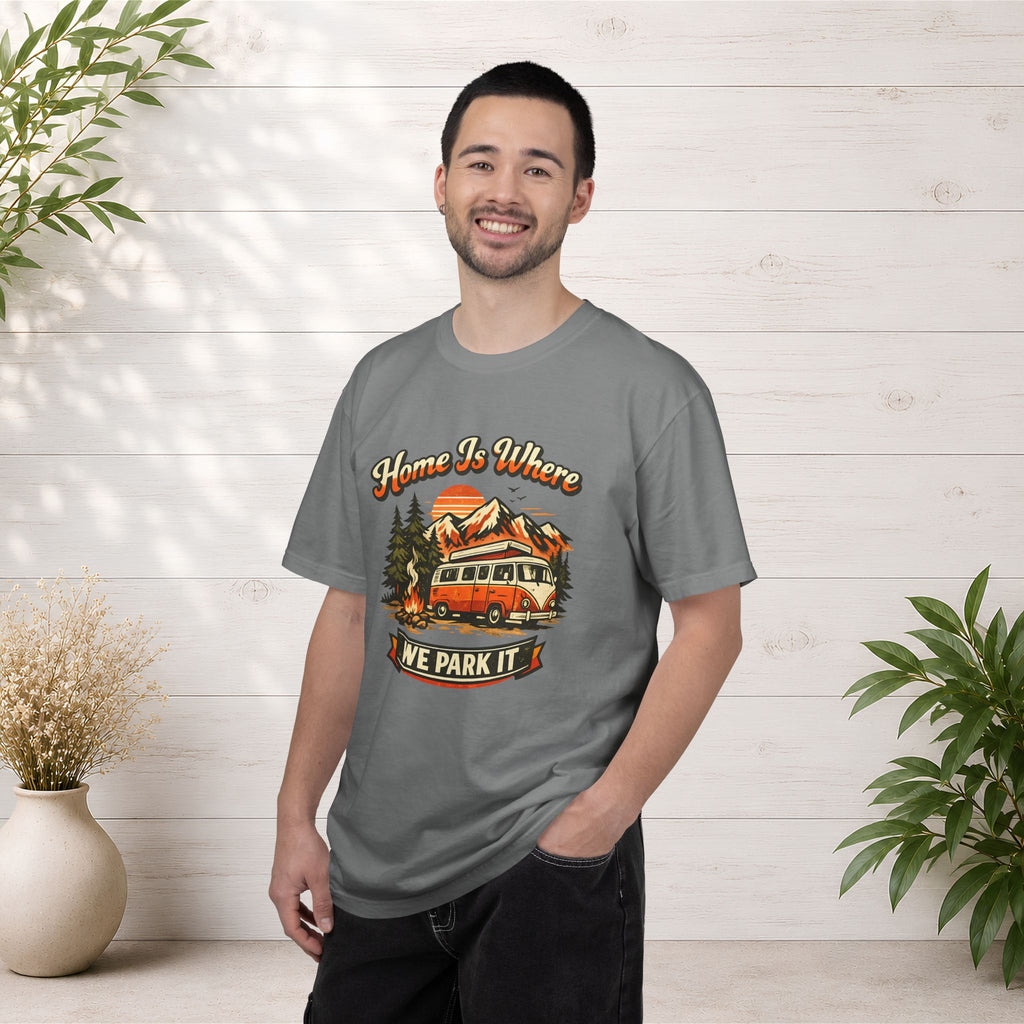 "Home Is Where We Park It" Camper Van Graphic Tee