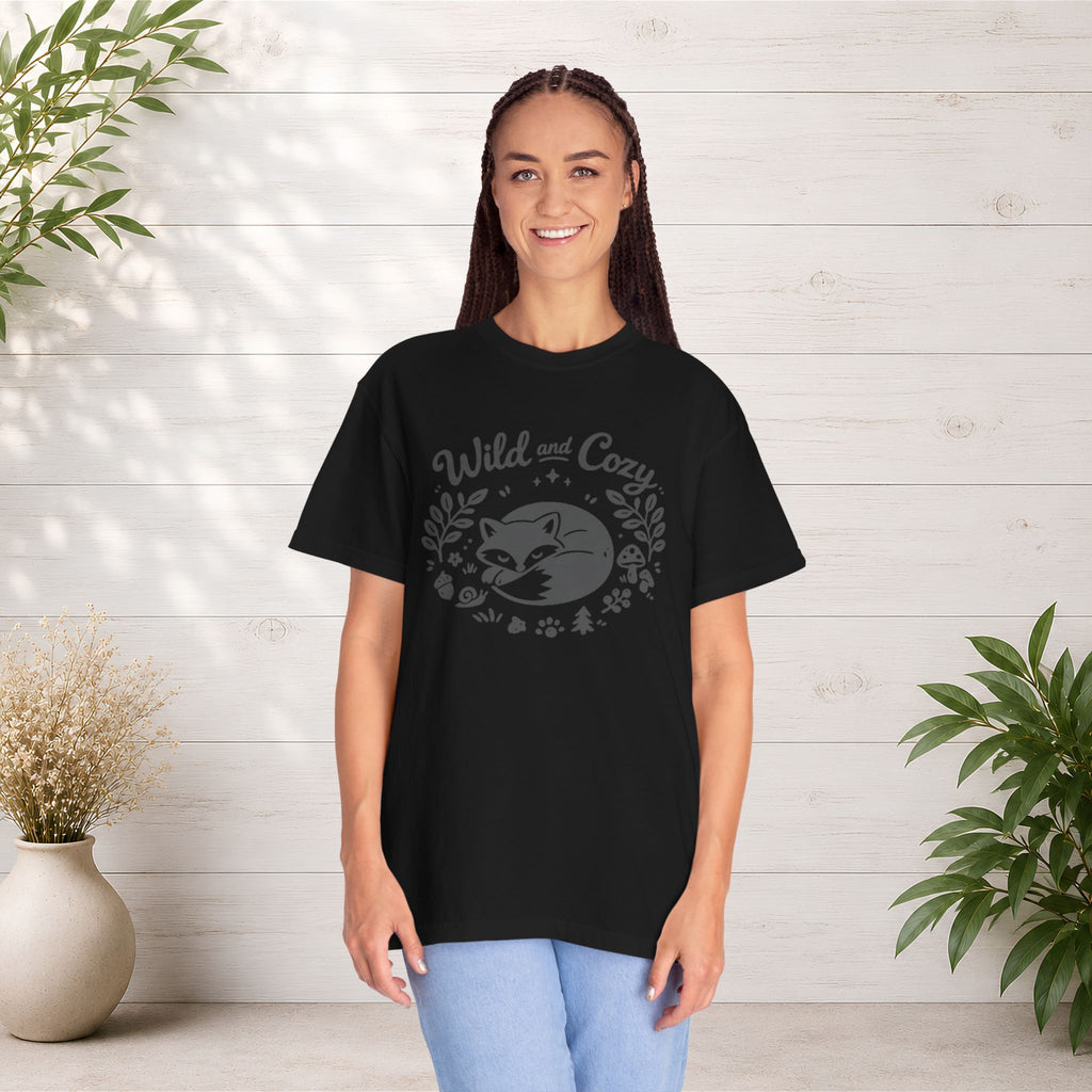 "Wild and Cozy" Fox Graphic T-Shirt