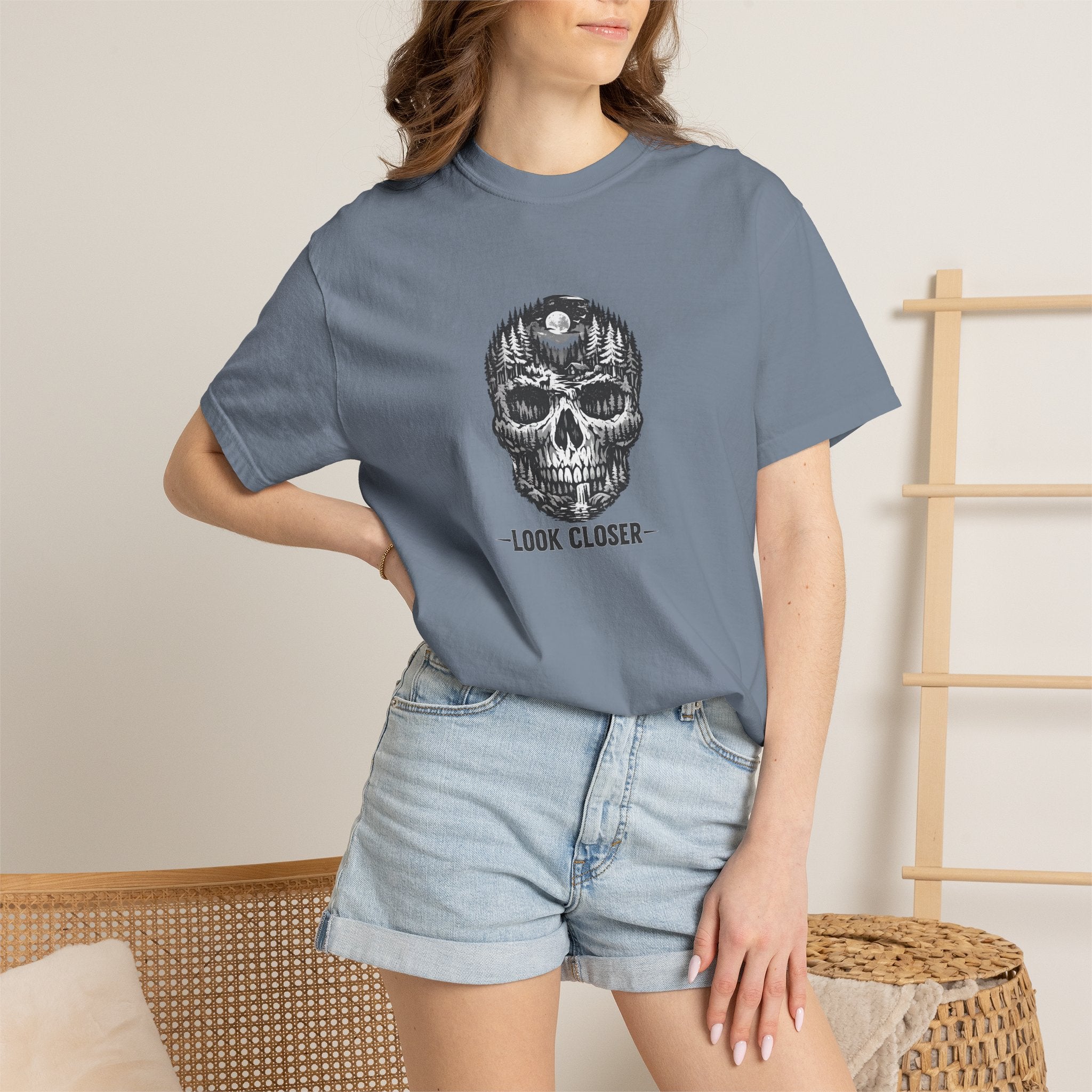 Skull Forest 'Look Closer' Graphic T-Shirt