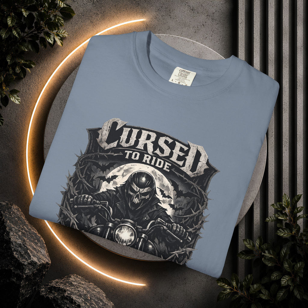 Cursed to Ride Motorcycle Graphic T-Shirt