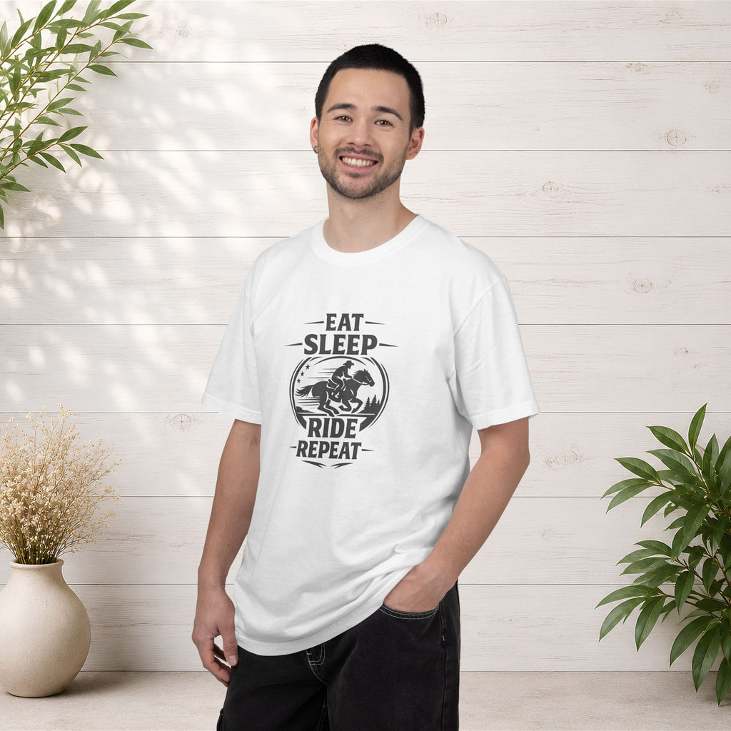 Eat Sleep Ride Repeat T-Shirt — Horse Rider Graphic Tee