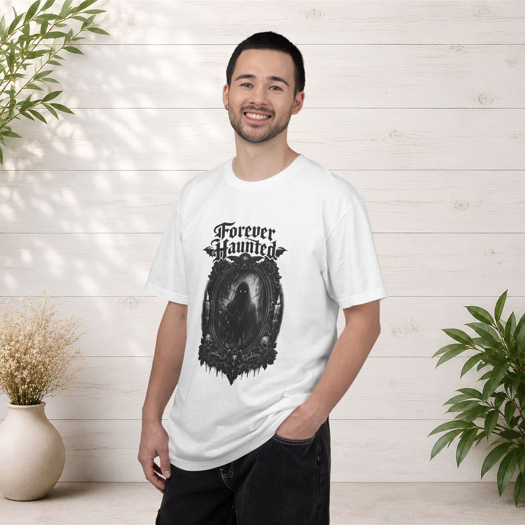 Forever Haunted T-Shirt — Gothic Ghost Graphic Tee