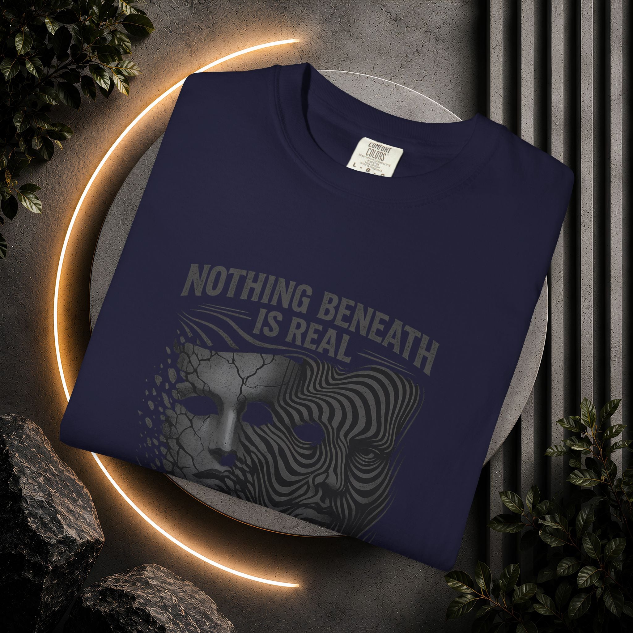 “Nothing Beneath Is Real” Surreal Graphic T-Shirt