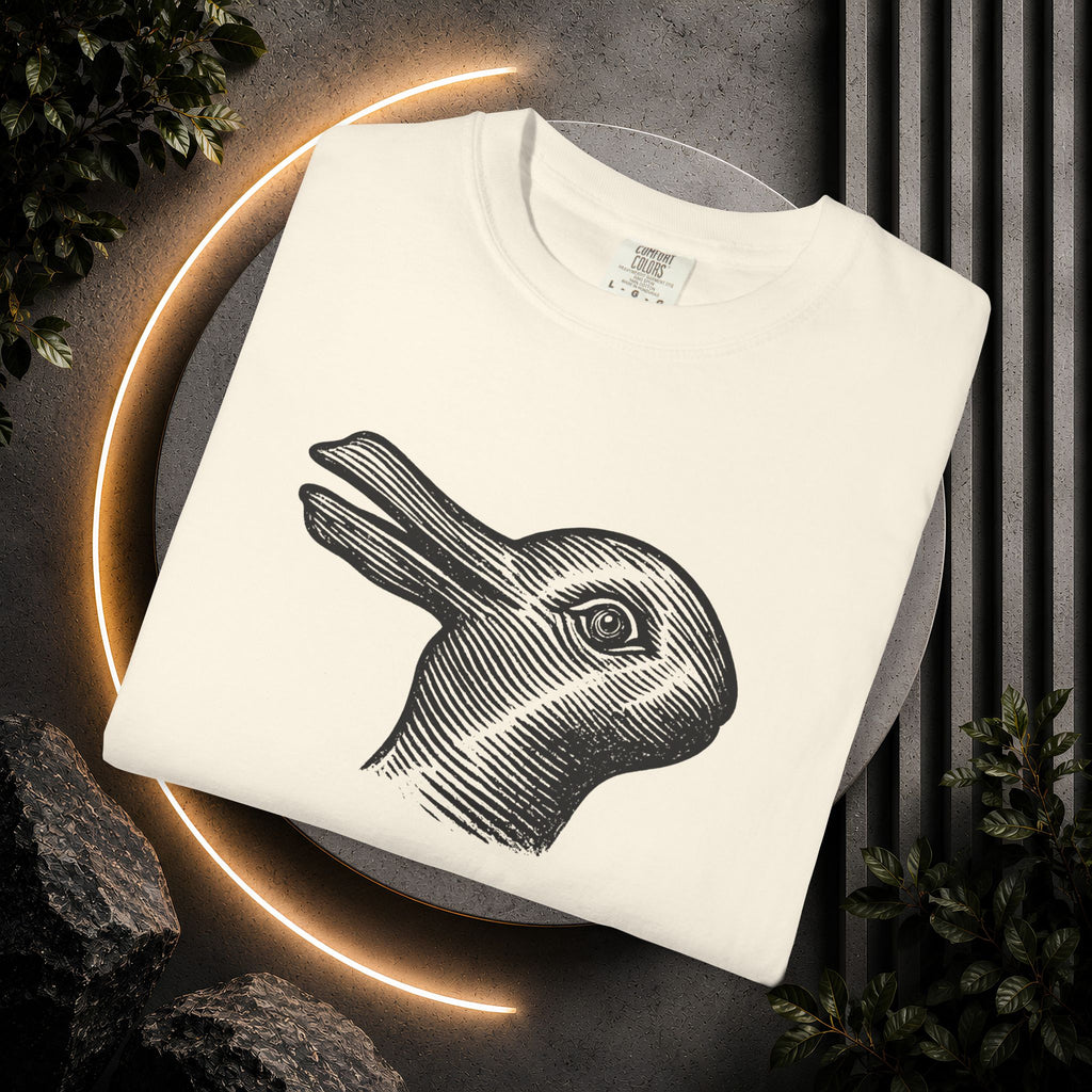 Vintage Optical Illusion Rabbit-Duck T-Shirt