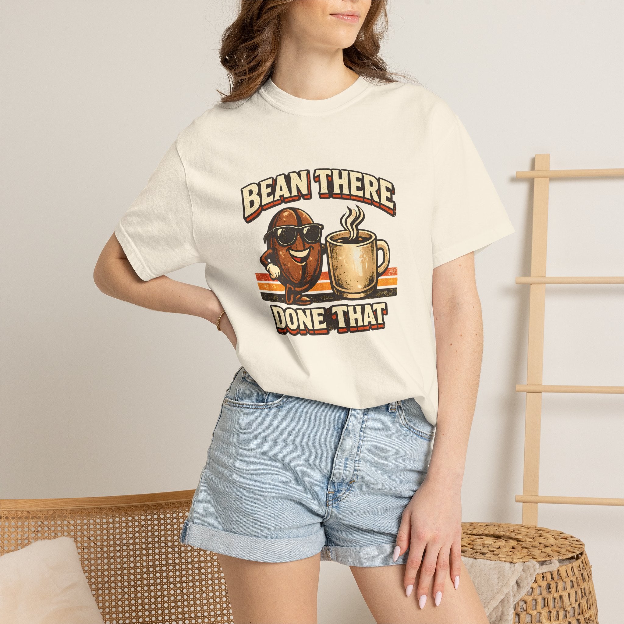 Coffee T-Shirt — "Bean There Done That" Retro Coffee Shirt