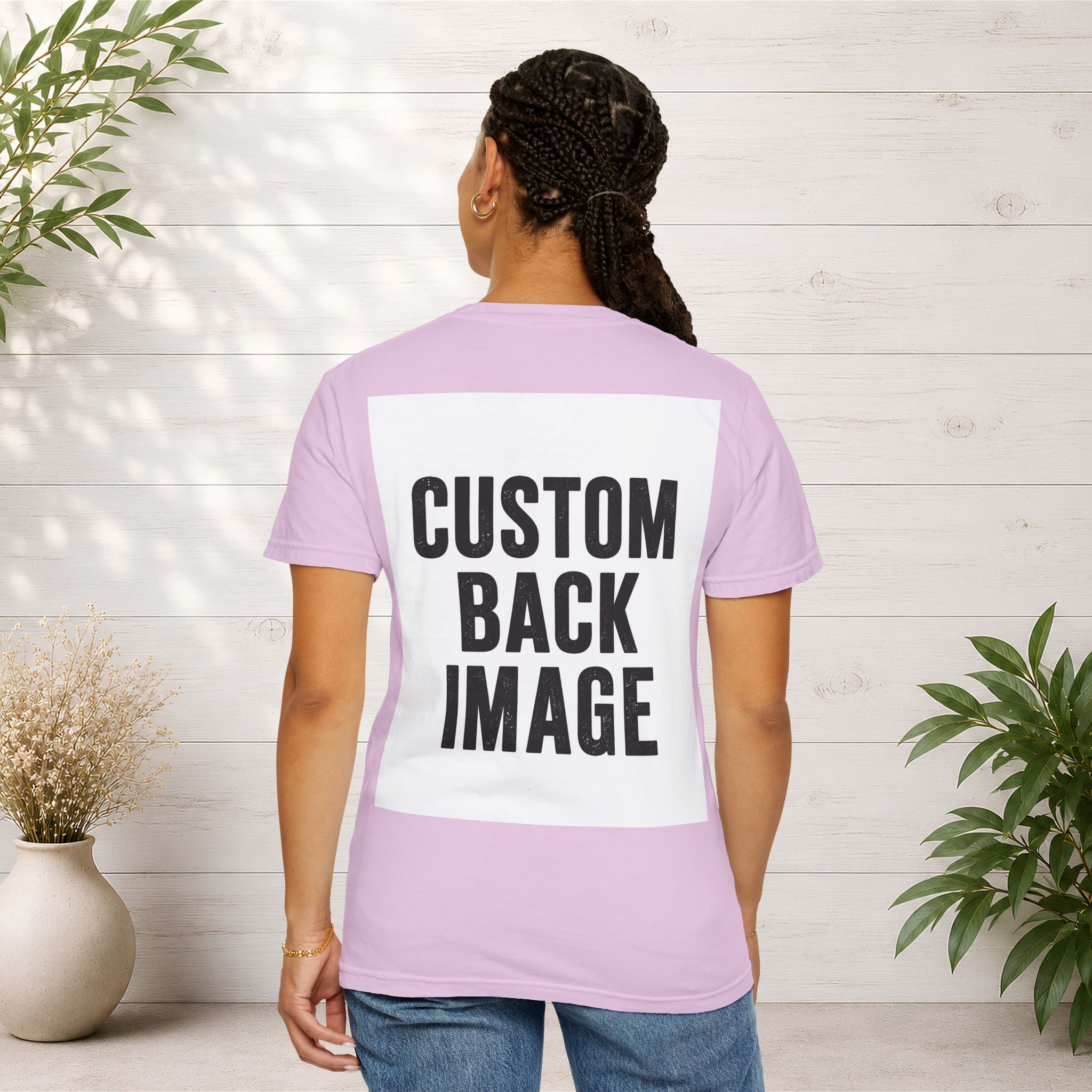 Custom Image Front And Back T-Shirt - Add Your Own Images