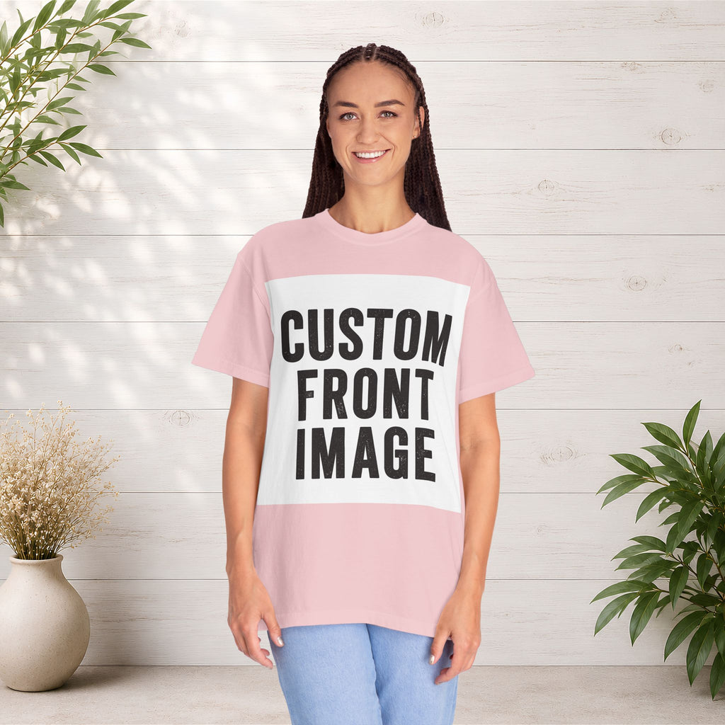 Custom Square Image Front T-Shirt - Add Your Own Image