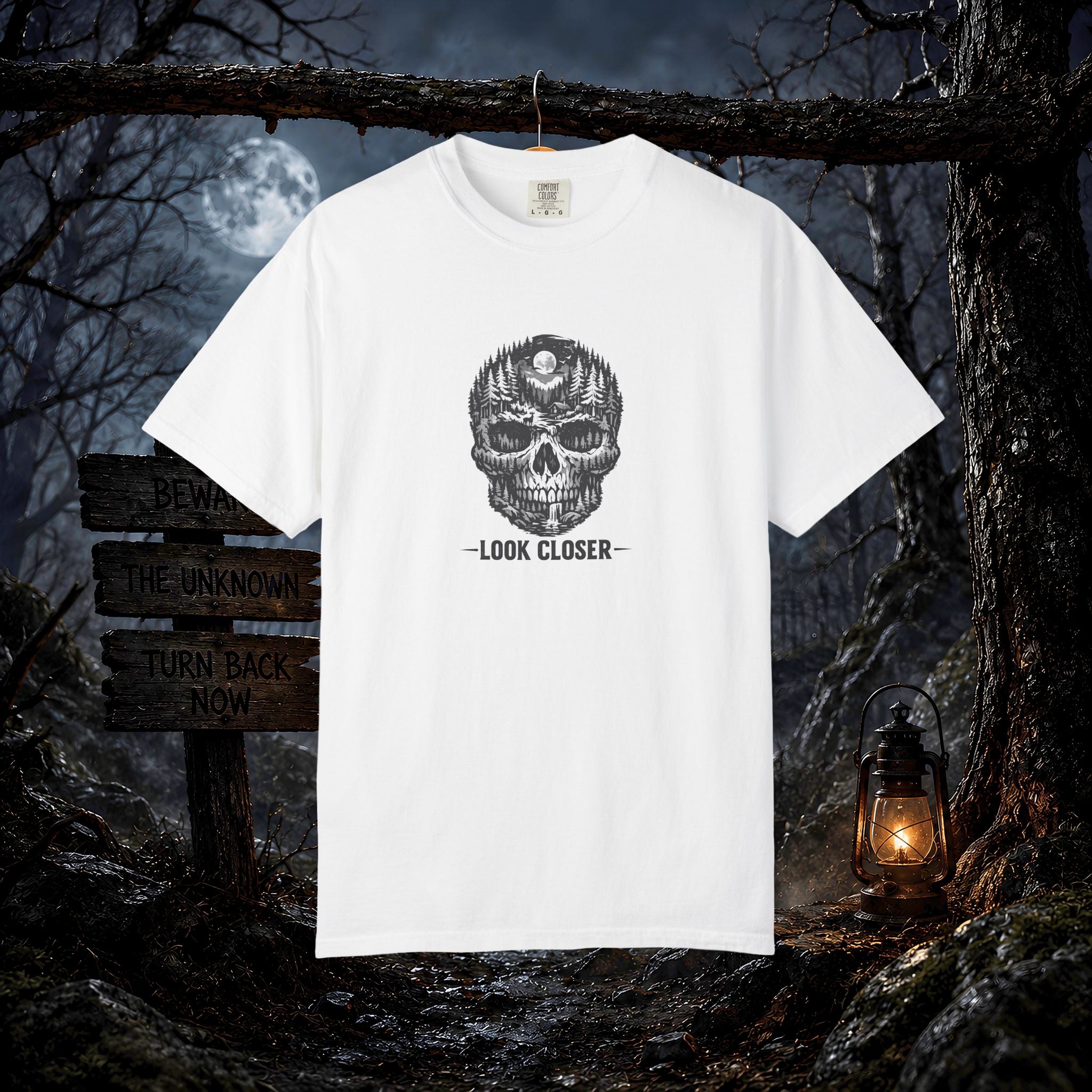 Skull Forest 'Look Closer' Graphic T-Shirt