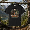 Campfire Cryptid Roll Call T-Shirt — Vintage Camping Patch Graphic