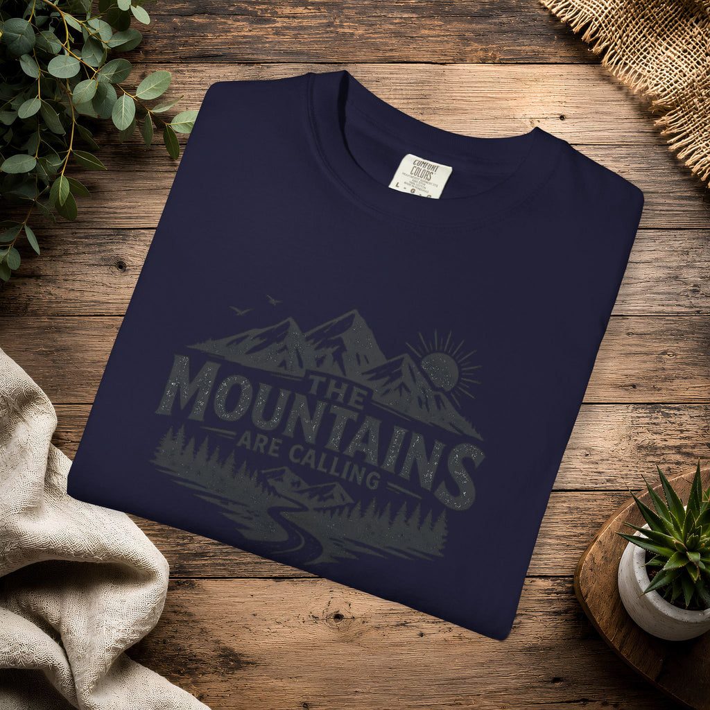 Mountains Are Calling T-Shirt — Outdoor Adventure Graphic Tee
