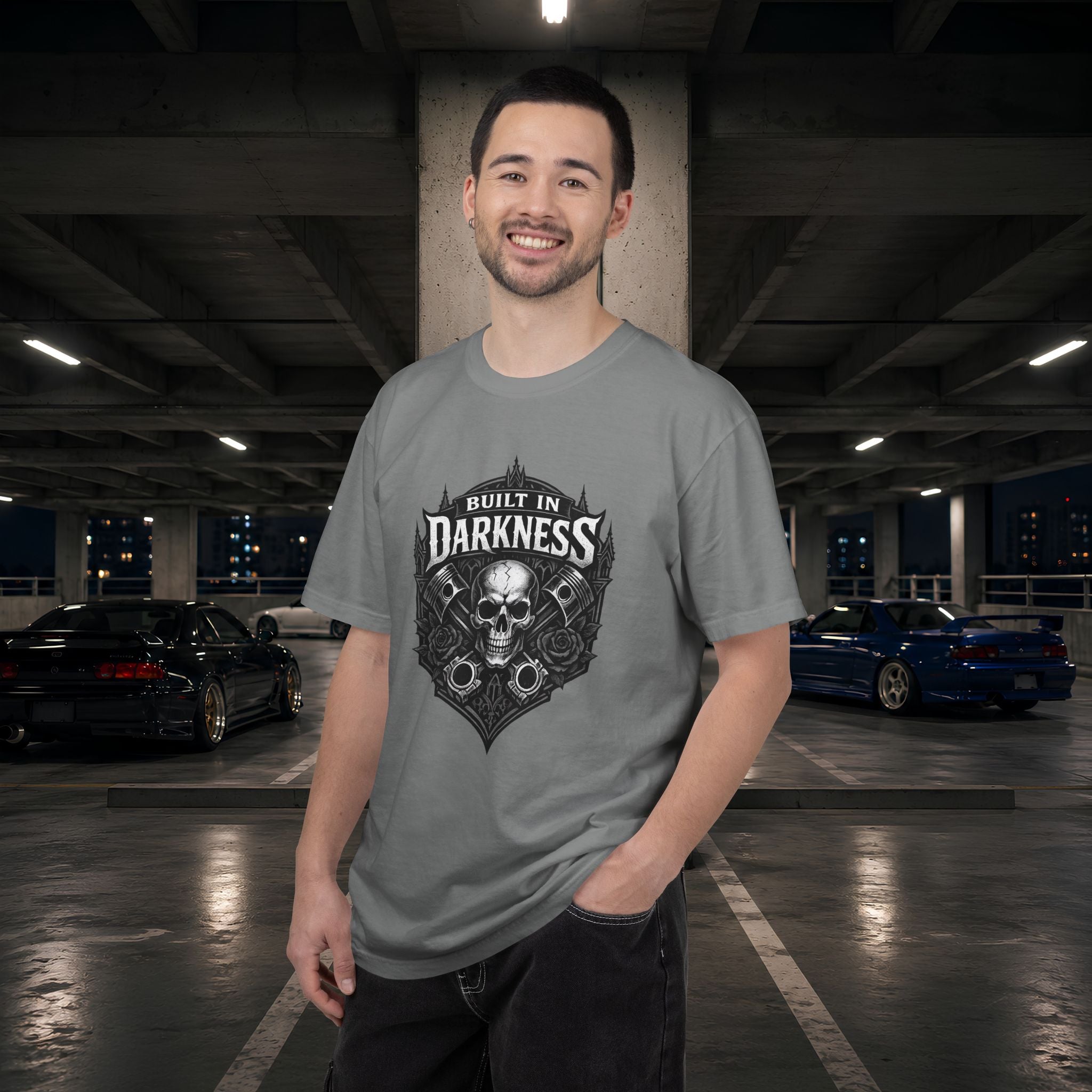 Built in Darkness Skull & Pistons T-Shirt