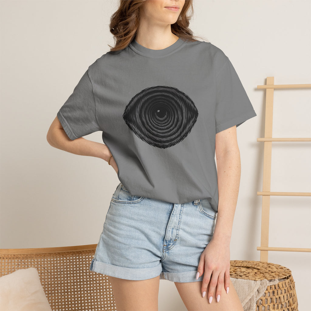 Tree Ring Eye Graphic T-Shirt — Nature-Inspired Minimalist Tee