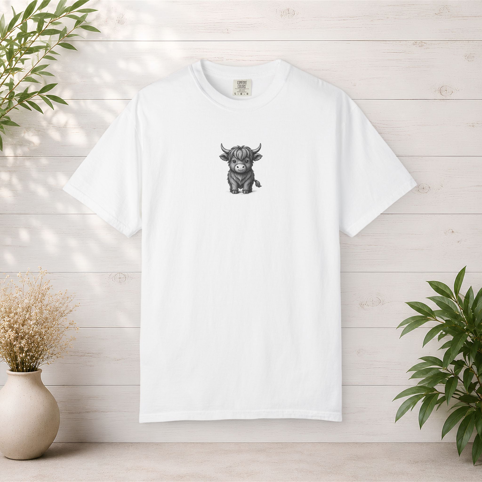 Highland Calf T-Shirt — Cute Scottish Highland Cow Graphic Tee