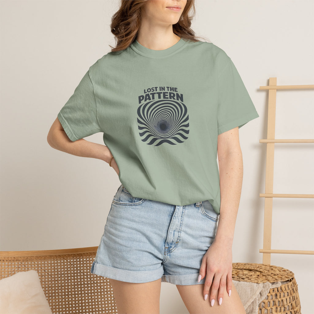 Lost in the Pattern T‑Shirt — Optical Illusion Graphic Tee