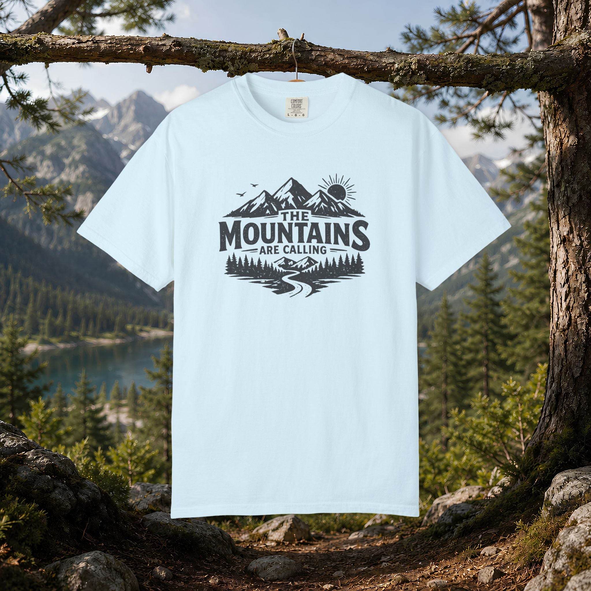 Mountains Are Calling T-Shirt — Outdoor Adventure Graphic Tee