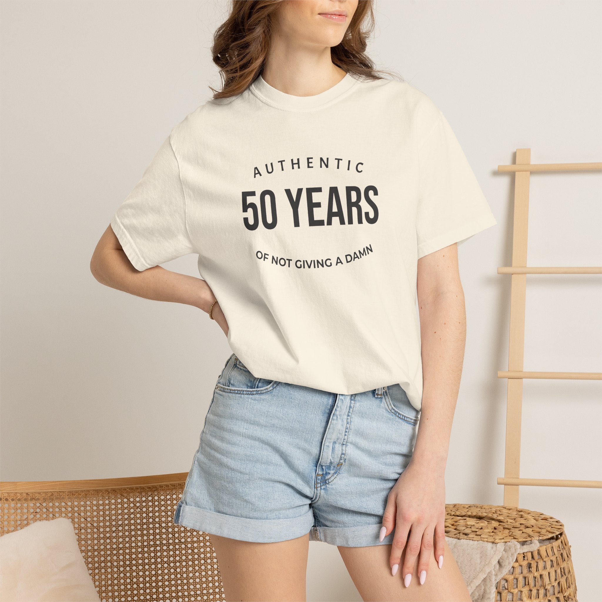 "Authentic" Custom Text "of Not Giving a Damn" T-Shirt