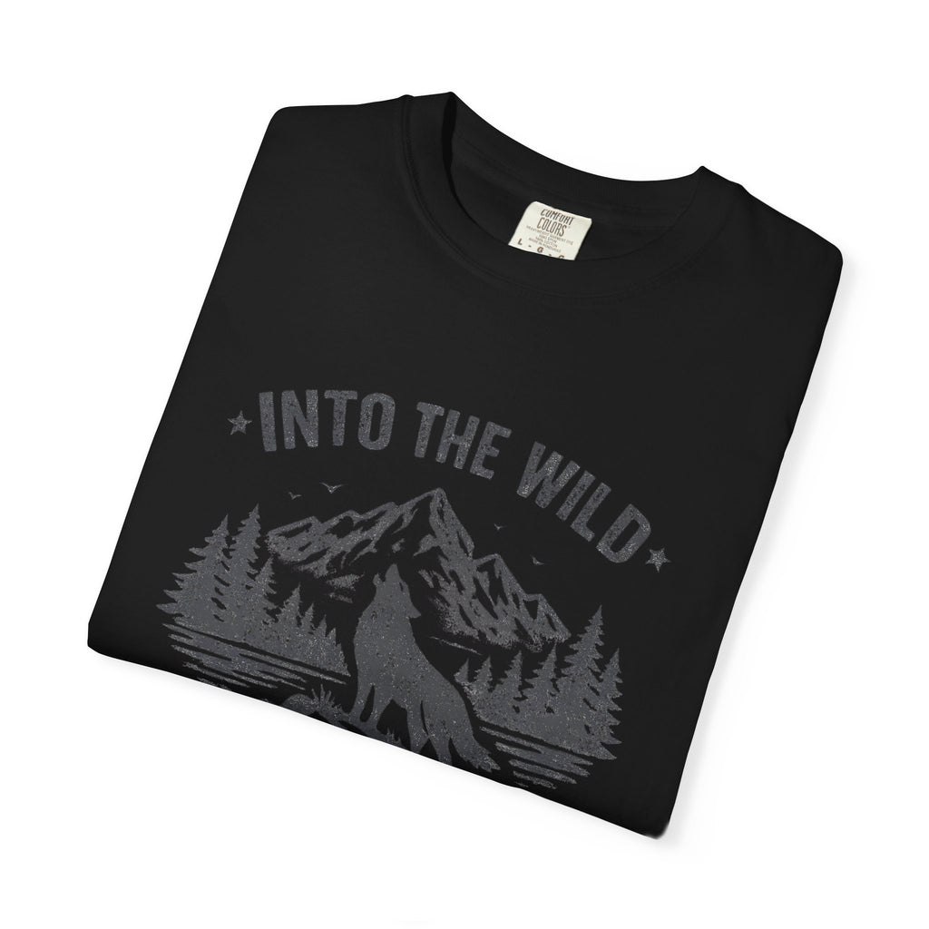 Into the Wild Wolf T-Shirt — Mountain Camping Adventure Tee