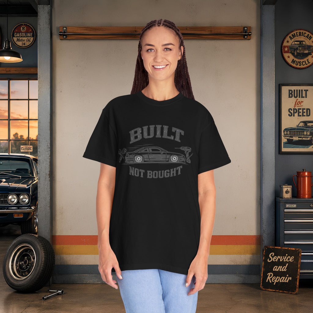 Built Not Bought Car T-Shirt — Automotive Mechanic Tuner Tee
