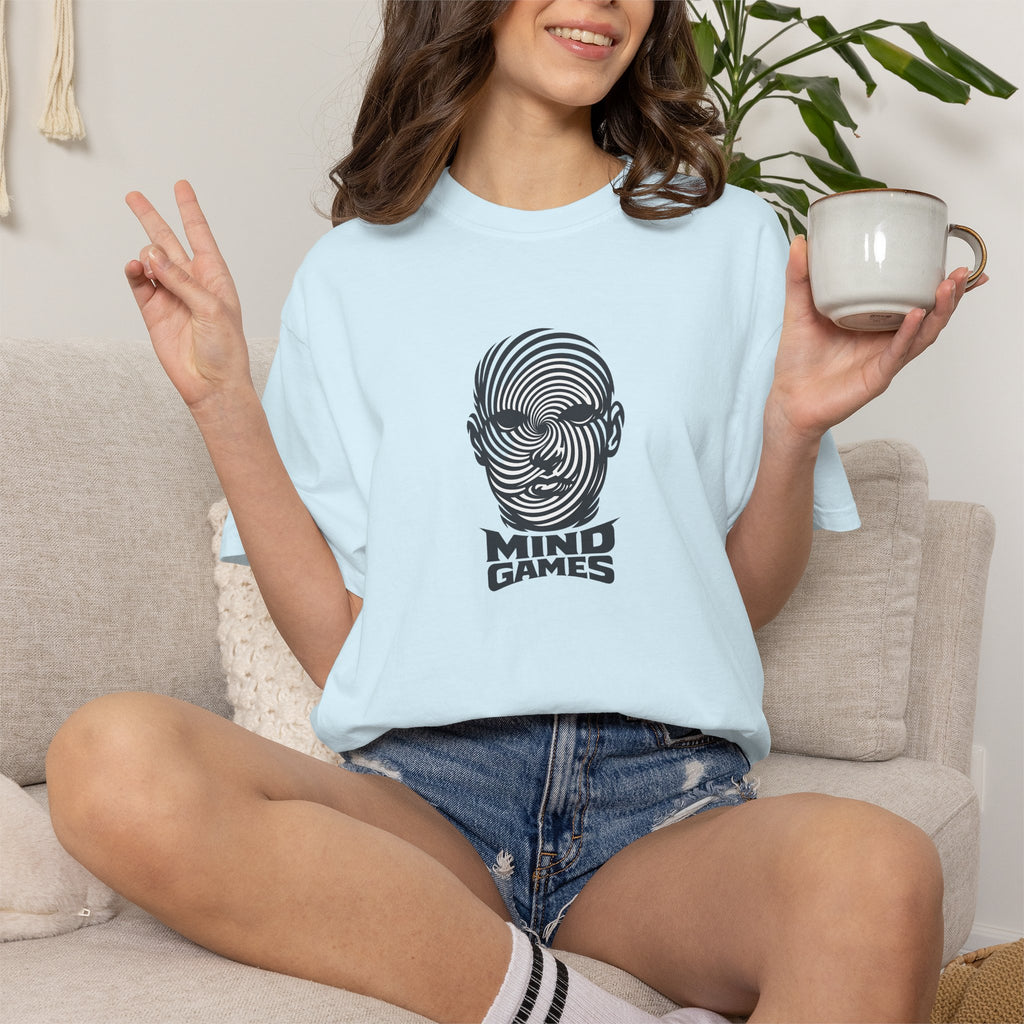 Mind Games T‑Shirt — Optical Illusion Head Graphic Tee
