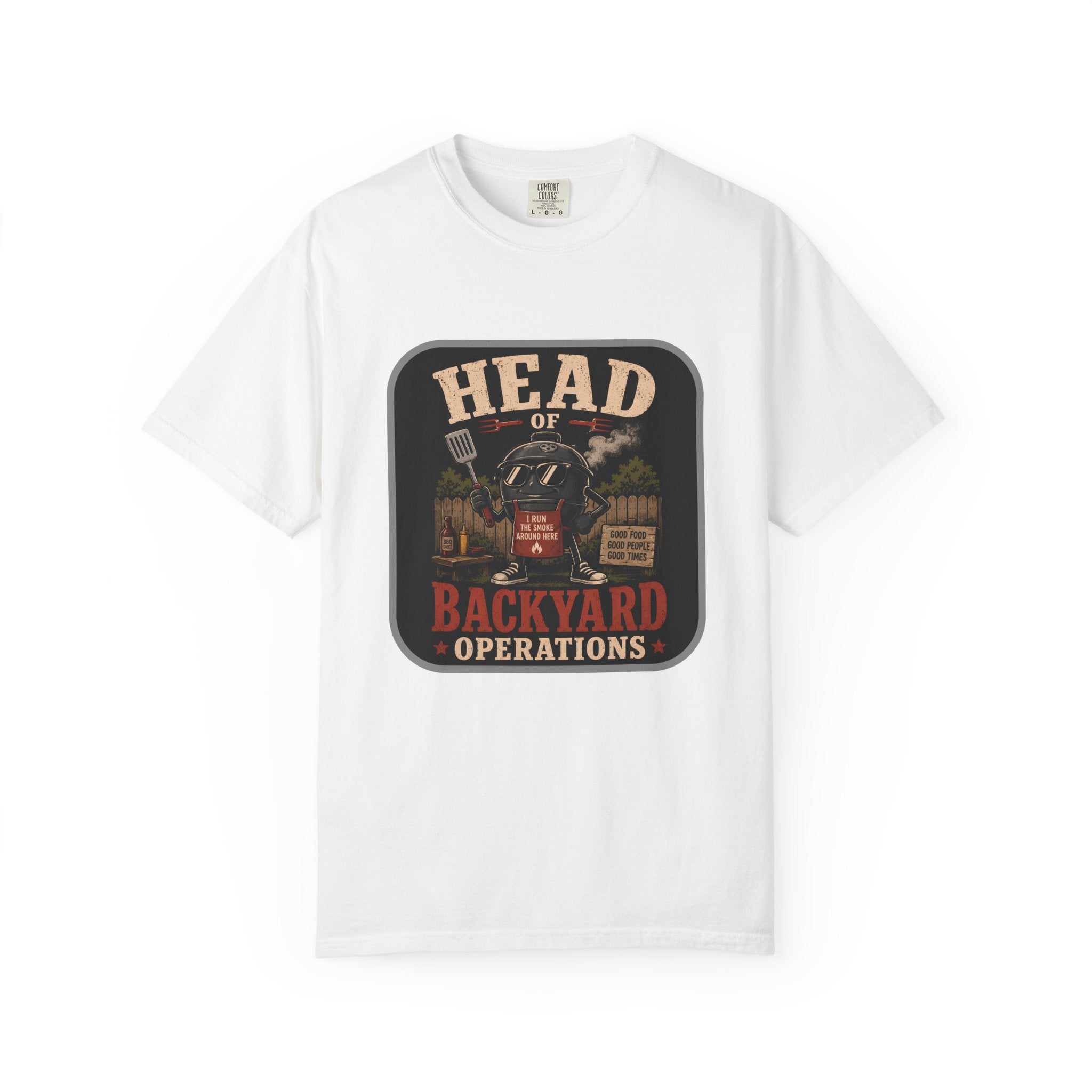Head of Backyard Operations T-Shirt | BBQ Grill Vintage Graphic