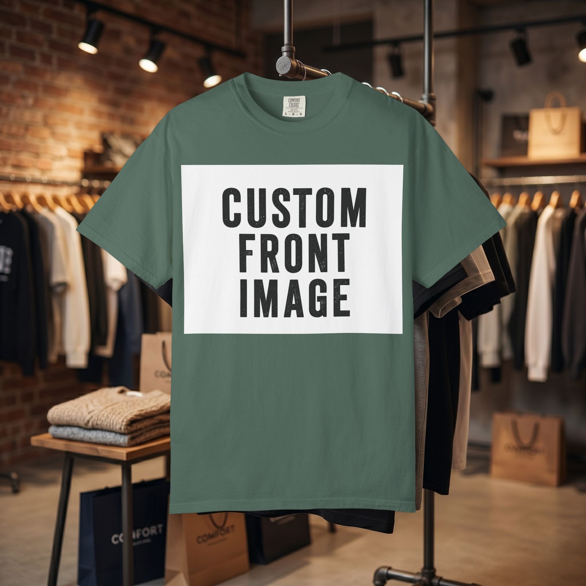Custom Landscape Image Front T-Shirt - Add Your Own Image