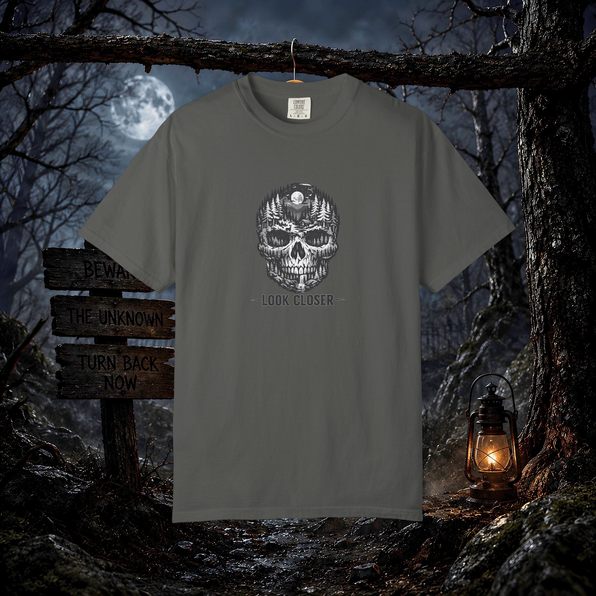 Skull Forest 'Look Closer' Graphic T-Shirt