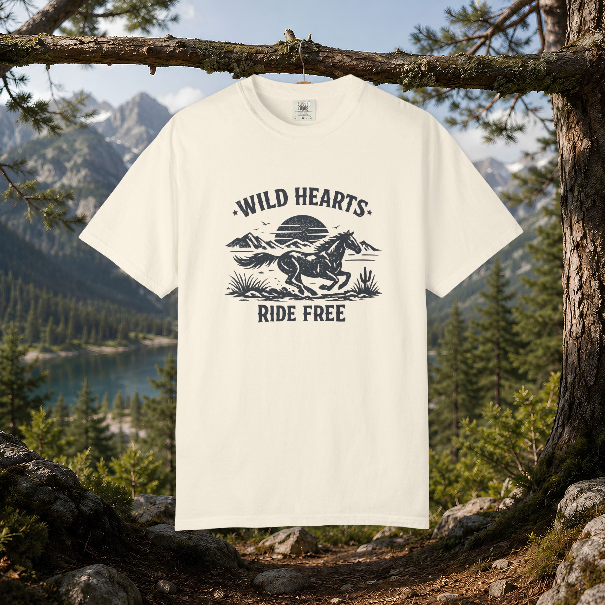 Wild Hearts Ride Free T-Shirt – Vintage Horseback Adventure Tee