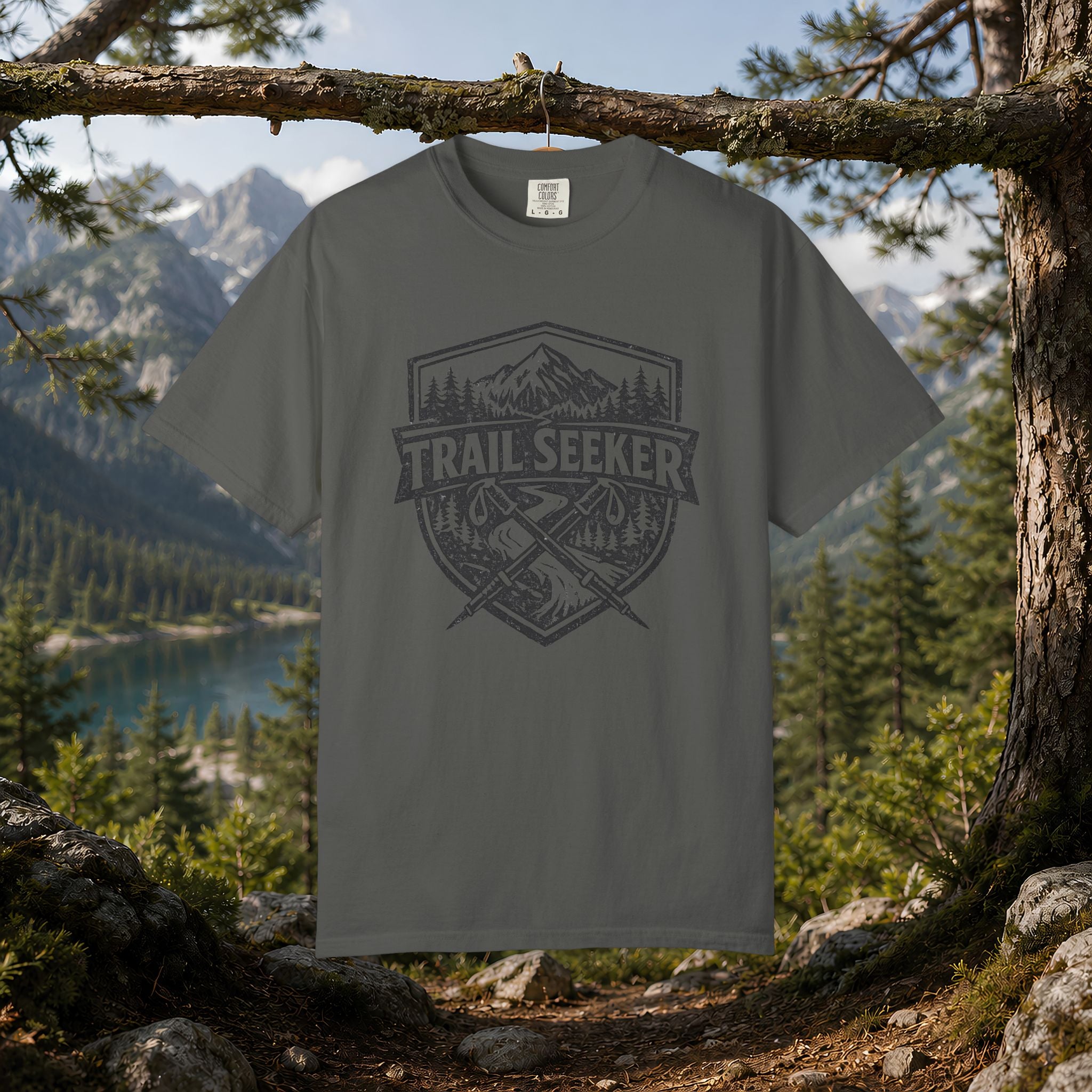 Trail Seeker T‑Shirt — Vintage Mountain Hiking Tee