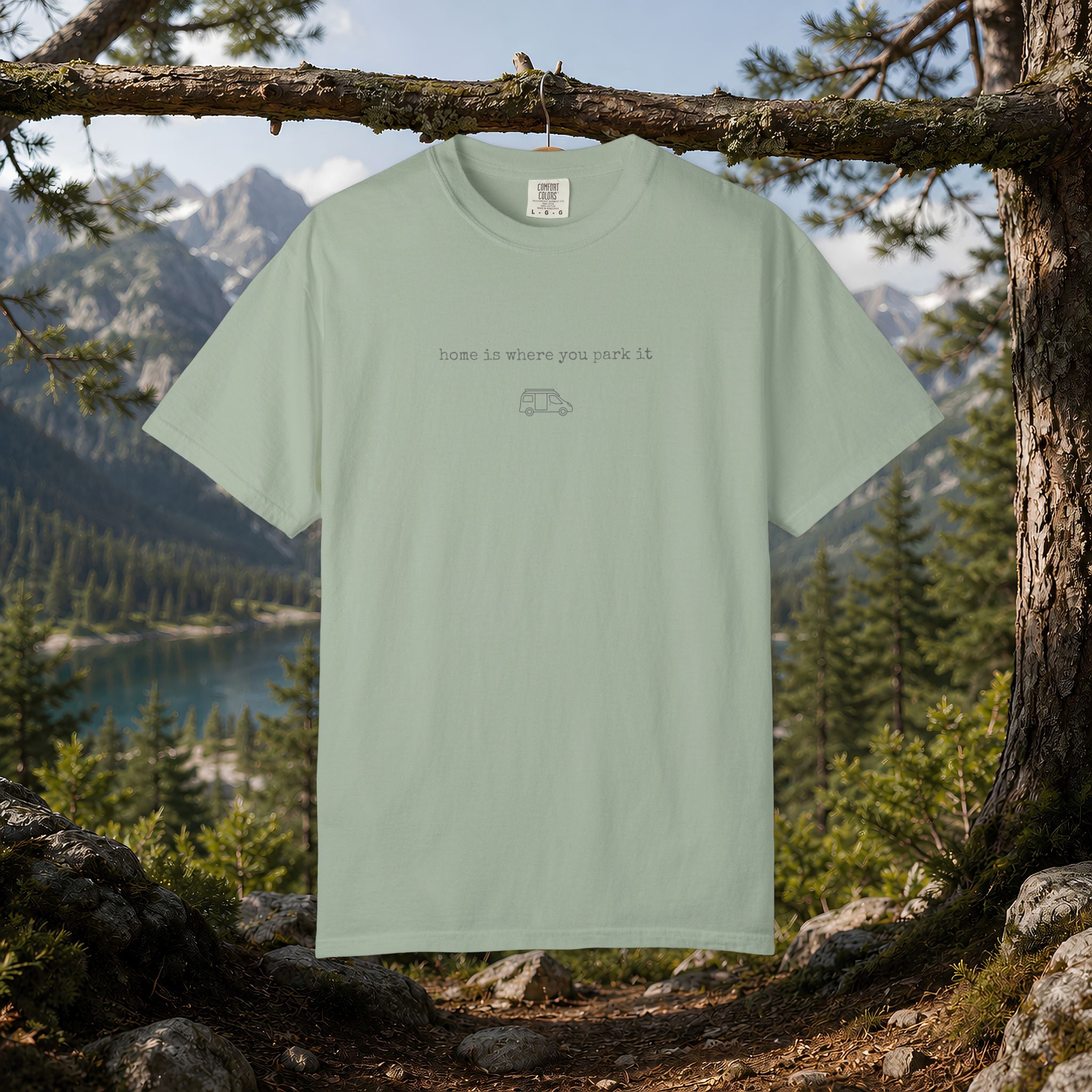 Home Is Where You Park It Van Life T-shirt | Minimal Camper Tee