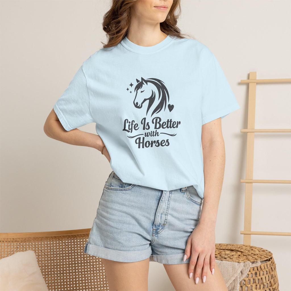 Life Is Better With Horses T-Shirt — Horse Lover Tee
