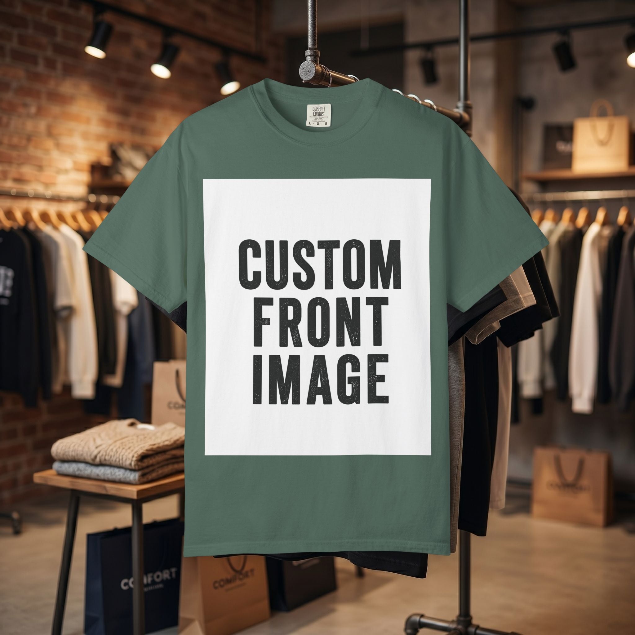 Custom Image Front And Back T-Shirt - Add Your Own Images