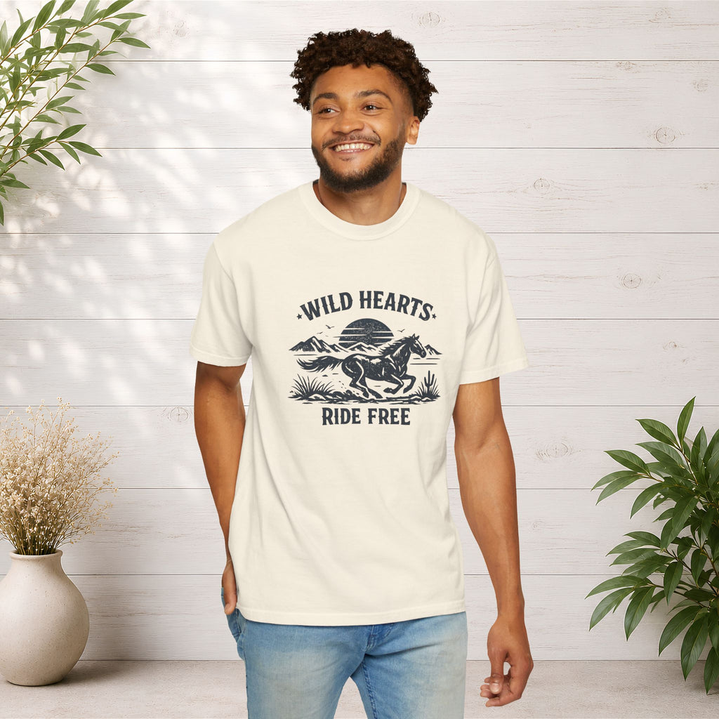 Wild Hearts Ride Free T-Shirt – Vintage Horseback Adventure Tee