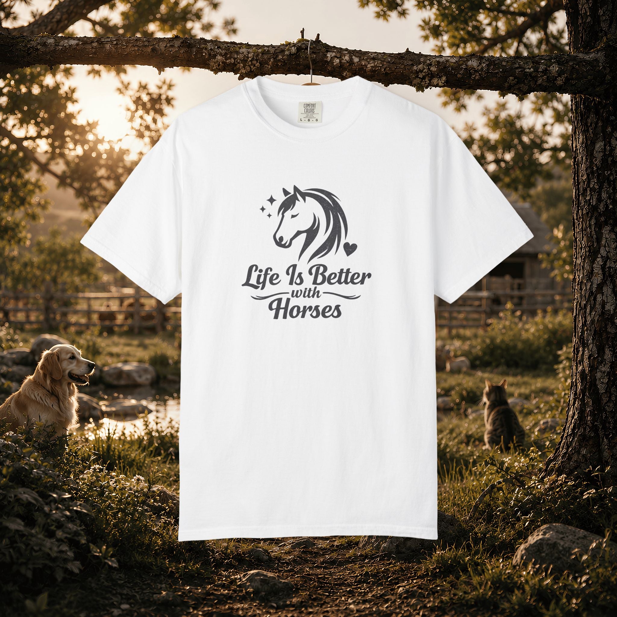 Life Is Better With Horses T-Shirt — Horse Lover Tee