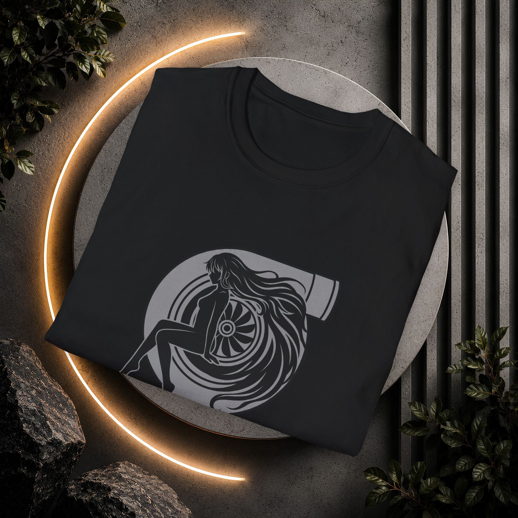Turbo Heart Girl graphic T-Shirt | Racing Turbo design