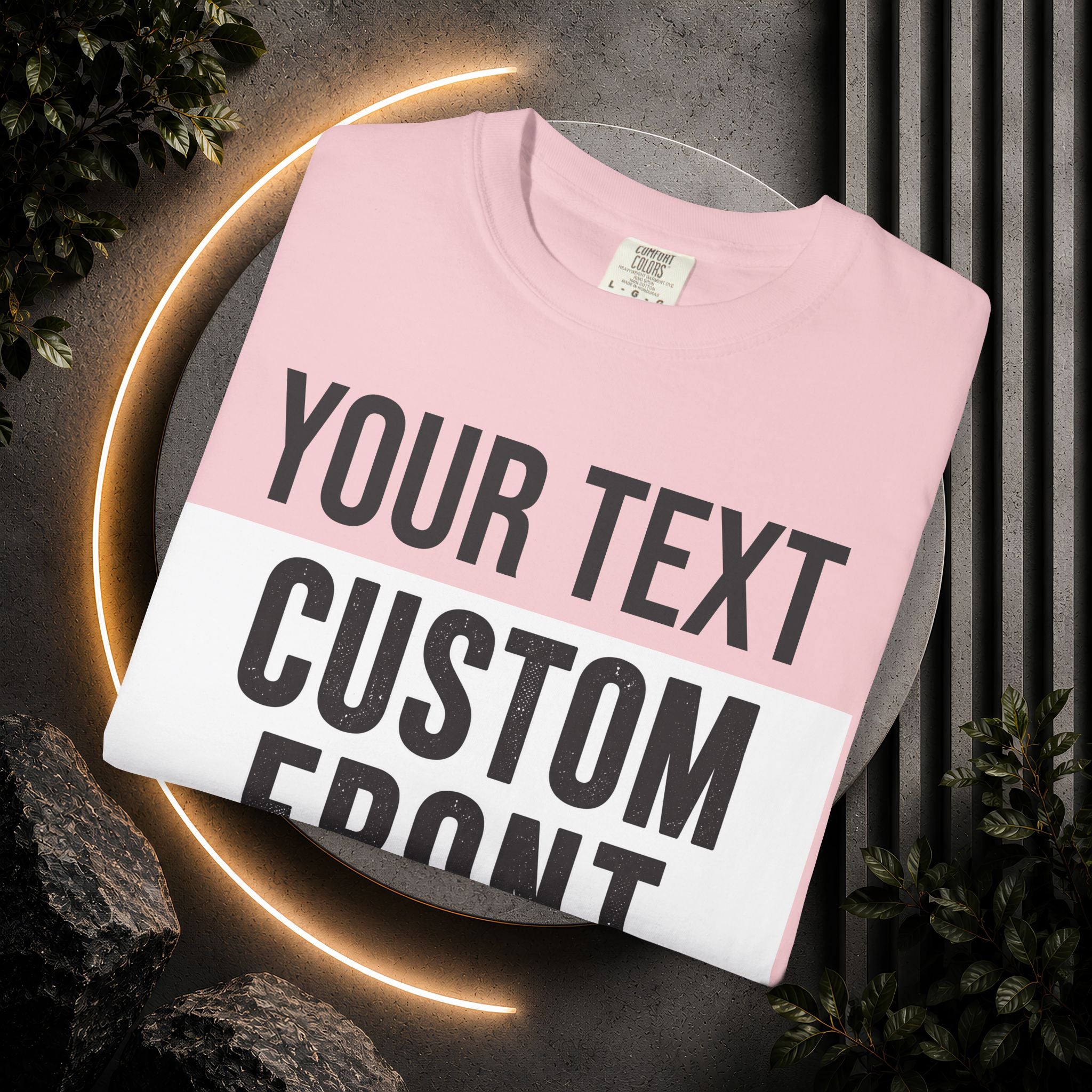 Custom Front Print T-Shirt — Personalized Text & Image Tee